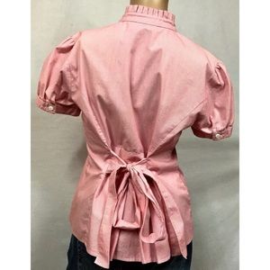 🍭 Candy Cane Pinstripe Shirt w/ Tie Red